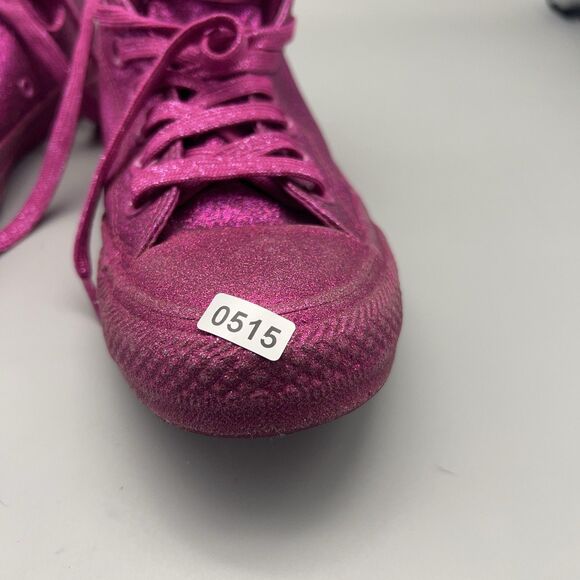 Converse Chuck Taylor All Star Shoes Womens Size 7 Pink Glitter Low Top 164550C - Picture 13 of 13